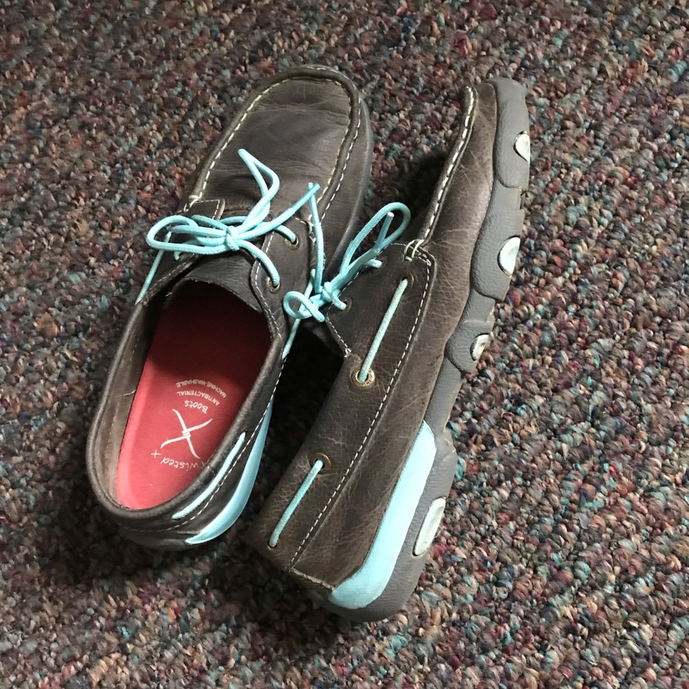 Twisted X brown/blue Mocs